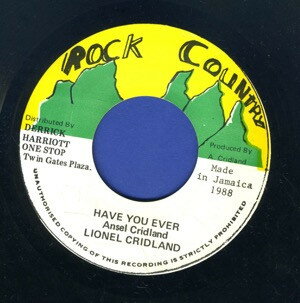 【中古】ジャマイカ7” Lionel Cridland Have You Ever NONE Rock Country /00080