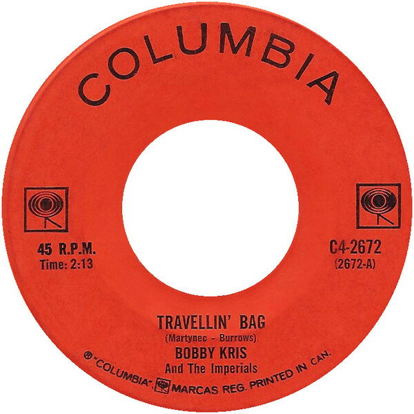 【中古】加7” Bobby Kris &amp; The Imperials Travellin Bag / Walk On By C42672 COLUMBIA /00080