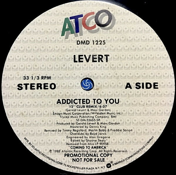米12” Levert Addicted To You LEVERTPROMO ATCO RECORDS プロモ /00250
