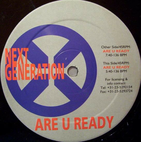 【中古】蘭12” Next Generation Are U Ready TTF04397912 T.T.F. Records /00250