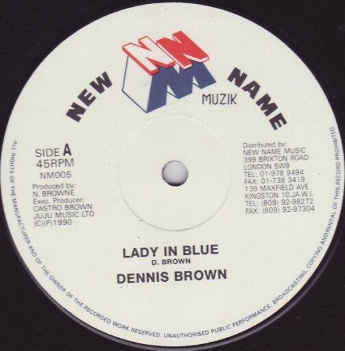【中古】英12” Dennis Brown Lady In Blue NM005 New Name Muzik /00250 【中古】英12” Dennis Brown Lady In Blue NM005 New Name Muzik /00250