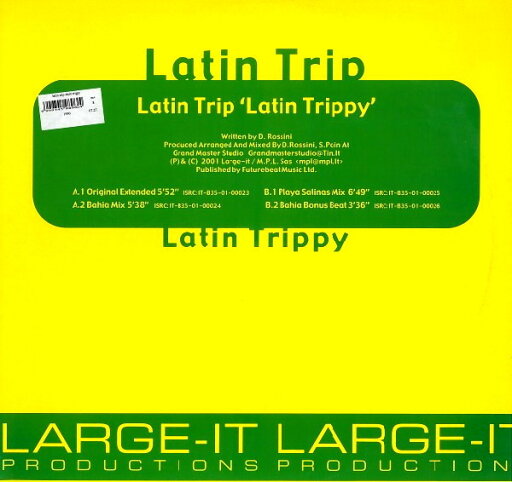 【中古】伊12” Latin Trip Latin Trippy LGT8010 LARGE-IT PRODUCTIONS /00250 【中古】伊12” Latin Trip Latin Trippy LGT8010 LARGE-IT PRODUCTIONS /00250