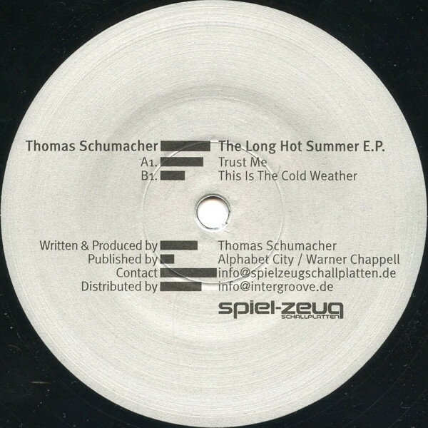【中古】独12” Thomas Schumacher The Long Hot Summer E.P. SPIEL24 Spiel-Zeug Schallpla /00250
