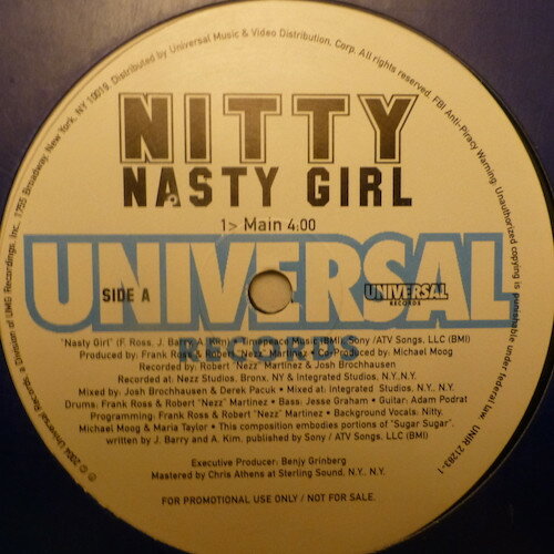 【中古】米12” Nitty Nasty Girl UNIR212831 Universal Records /00250