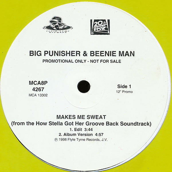 【中古】米12” Big Punisher &amp; Beenie Man Makes Me Sweat MCA8P4267PROMO Flyte Tyme Records プロモ /00250