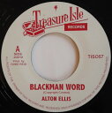 【中古】英7" Alton Ellis & Lloyd Williams Blackman Word / I Cant Stand It TIS057 Treasure Isle /00080(2)