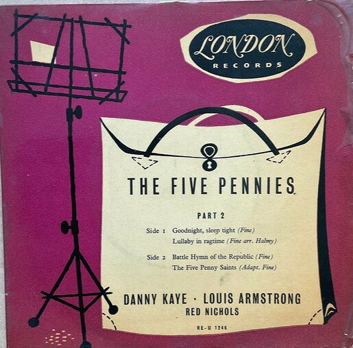 【中古】英7” Danny Kaye & Louis Armstrong The Five Pennies Part 2 REU1246 London Records /00080