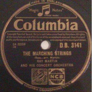 【中古】英78RPM/SP Ray Martin & His Concert Orche The Marching Strings / The Waltzing Cat DB3141 COLUMBIA /00500