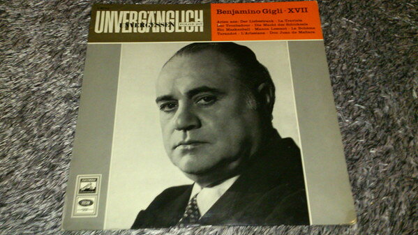 【中古】独LP Beniamino Gigli Unverganglich Unvergessen Folge 207 E80953 EMI Electrola /00260