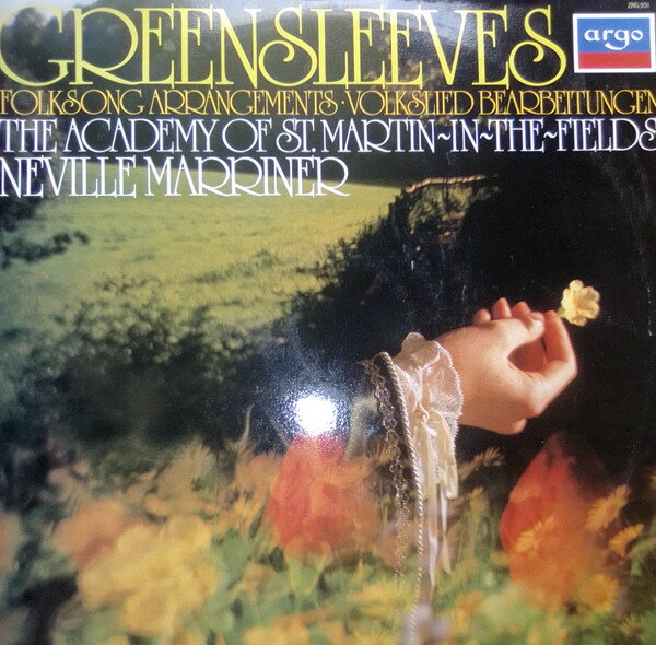 【中古】オーストララシアLP Academy Of St. Martin-in-the-f Greensleeves: Folksong Arrangements = Volkslied Bea ZRG931 Argo /00260