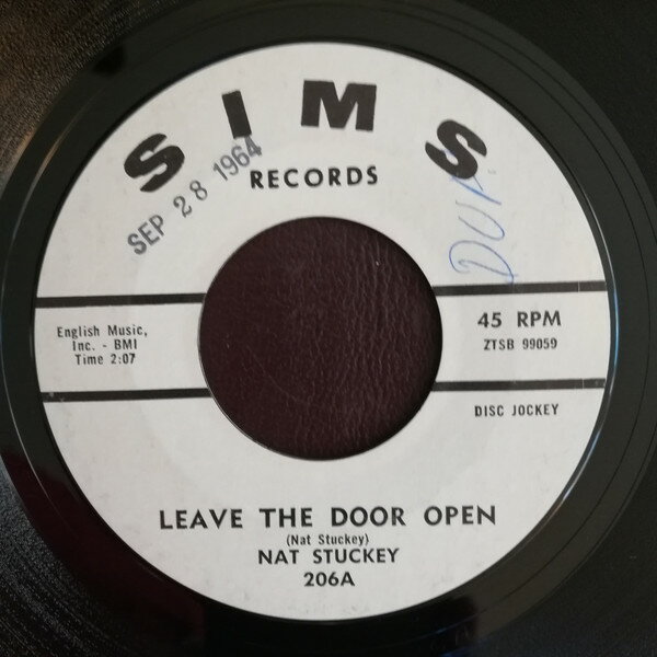 【中古】米7” Nat Stuckey Leave The Door Open / Wills Crossing 206PROMO SIMS /00080