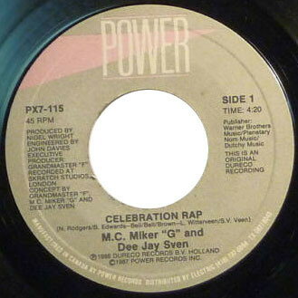 ・アーティスト MC Miker G. & DJ Sven ・タイトル Celebration Rap / Play It Loud ・レーベル・型番 Power Records PX7115 ・フォーマット 7インチレコード ・コンディション(盤) 可 (VG) ・コンディション(ジャケット) プレインカバー（元ジャケット／カバー無し） ・コンディション(帯) オビなし ・特記事項 【盤に目立った跡】【レーベルに書き込み】 サンプル画像です。実際の商品の画像ではありません 商品写真はバーコード/カタログ番号に対応したサンプル画像ですので、お送りする商品の画像ではありません。帯やライナーなどの付属品は、特記事項に記載されている場合のみ含まれます。プロモやカラーレコードなどの仕様についても、該当する場合のみ特記事項に記載しています。 【ご購入前に必ずご確認ください】 ・本店サイト(www.recordcity.jp)とは価格、送料が違います ・本店サイト、その他支店のオーダーとは同梱発送できません ・注文確定後に別の注文を頂いた場合、注文同士の同梱は致しかねます。 ・別倉庫から発送しているため、店頭受け渡しは対応しておりません ・一部商品は他の通販サイトでも販売しているため、ご注文のタイミングによっては商品のご用意ができない場合がございます。 ・土日祝日はお休みです 金曜・祝前日9時以降のご連絡またはご入金は、返答または発送が週明け・祝日明けに順次対応となります。 ・ご購入後のキャンセル不可 ご購入後のキャンセルはいかなる理由においてもお受けできません。ご了承の上、ご購入くださいませ。 ・日本郵便(ゆうパック/ゆうメール)によるお届けになります。 ・中古品であることをご理解ください 当ストアでは中古商品を主に販売しております。中古品であることをご理解の上ご購入ください。また、一部商品はRecordCityオンラインストアで試聴可能です。 ・返品について お客様のご都合による返品は一切承っておりません。 表記の内容と実際の商品に相違がある場合、また針飛び等で返品・返金をご希望される場合は、商品の到着後1週間以内にご連絡ください。商品の返送をこちらで確認後、キャンセル・返金を行います。 コンディションVG以下の商品は返品できません。プレイに影響のない表面のこすれ傷、プレス起因のノイズ盤は返品の対象外です。 【コンディション表記】 ・ほぼ新品(M-)(Like New) 完全な新品。未使用。当店ではほぼ使用しません ・非常に良い(EX)(Excellent) 中古盤として美品な状態。わずかな経年を感じるものの傷みを感じさせない、当店基準で最高の状態 ・良い(VG+)(Very Good Plus) 丁寧に扱われた中古品で、軽い使用感がみられる。 ・可(VG)(Acceptable) 使い込まれた中古品で、「良い」よりもさらに使用感がみられる。 ・悪い(VG-)(Bad) 状態が悪いアイテム。使用の保障はなく、再生不可、針飛び、目立つノイズがあるかもしれない。状態によるクレーム不可。返品不可。 ・非常に悪い(G)(Very Bad) 「悪い」よりさらに状態が悪いアイテム。使用の保障はなく、再生不可、針飛び、目立つノイズがあるかもしれない。状態によるクレーム不可。返品不可。 ・ジャンク(Fair)(Junk/Fair) 割れている、反っている、水ダメージがある、カビ、ジャケットが分離している、ひどい書き込み、ひどい擦れなど最低の状態。使用の保障はなく、再生不可、針飛び、目立つノイズがあるかもしれない。状態によるクレーム不可。返品不可。 ・ジャンク(Poor)(Junk/Poor) 割れている、反っている、水ダメージがある、カビ、ジャケットが分離している、ひどい書き込み、ひどい擦れなど最低の状態。使用の保障はなく、再生不可、針飛び、目立つノイズがあるかもしれない。状態によるクレーム不可。返品不可。