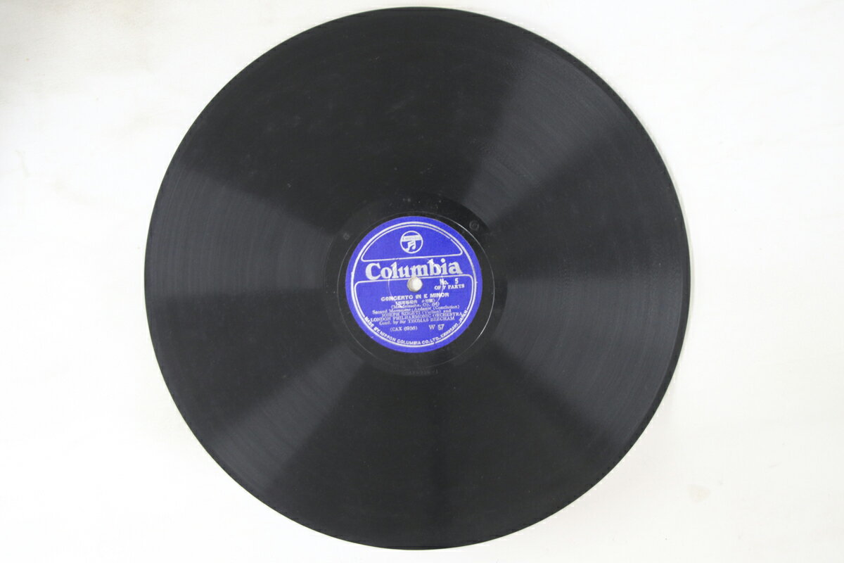 【中古】78RPM/SP Beecham, Szigeti Mendelssohn Concert In E Minor W57 COLUMBIA 12” /00610