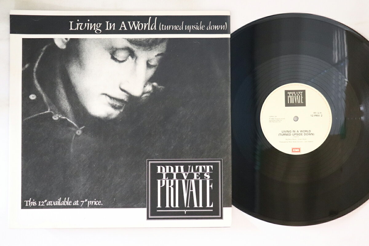 ・アーティスト Private Lives ・タイトル Living In A World (Turned Upside Down) / Break Up ・レーベル EMI 12PRIV2 ・フォーマット 12インチレコード ・コンディション(盤) 良い (VG+) ・コンディション(ジャケット) 良い (VG+) ・コンディション(帯) オビなし ・特記事項 実際に発送される商品の画像です 【ご購入前に必ずご確認ください】 ・本店サイト(www.recordcity.jp)とは価格、送料が違います ・本店サイト、その他支店のオーダーとは同梱発送できません ・別倉庫から発送しているため、店頭受け渡しは対応しておりません ・一部商品は他の通販サイトでも販売しているため、ご注文のタイミングによっては商品のご用意ができない場合がございます。 ・土日祝日はお休みです 金曜・祝前日9時以降のご連絡またはご入金は、返答または発送が週明け・祝日明けに順次対応となります。 ・ご購入後のキャンセル不可 ご購入後のキャンセルはいかなる理由においてもお受けできません。ご了承の上、ご購入くださいませ。 ・日本郵便(ゆうパック/ゆうメール)によるお届けになります。 ・中古品であることをご理解ください 当ストアではお客様よりお譲りいただいた中古商品を主に販売しております。中古品であることをご理解の上ご購入ください。また、一部商品はRecordCityオンラインストアで試聴可能です。 ・返品について お客様のご都合による返品は一切承っておりません。 表記の内容と実際の商品に相違がある場合、また針飛び等で返品・返金をご希望される場合は、商品の到着後1週間以内にご連絡ください。商品の返送をこちらで確認後、キャンセル・返金を行います。 コンディションVG以下の商品は返品できません。プレイに影響のない表面のこすれ傷、プレス起因のノイズ盤は返品の対象外です。 【コンディション表記】 ・ほぼ新品(M-)(Like New) 完全な新品。未使用。当店ではほぼ使用しません ・非常に良い(EX)(Excellent) 中古盤として美品な状態。わずかな経年を感じるものの傷みを感じさせない、当店基準で最高の状態 ・良い(VG+)(Very Good Plus) 丁寧に扱われた中古品で、軽い使用感がみられる。 ・可(VG)(Acceptable) 使い込まれた中古品で、「良い」よりもさらに使用感がみられる。 ・悪い(VG-)(Bad) 状態が悪いアイテム。使用の保障はなく、再生不可、針飛び、目立つノイズがあるかもしれない。状態によるクレーム不可。返品不可。 ・非常に悪い(G)(Very Bad) 「悪い」よりさらに状態が悪いアイテム。使用の保障はなく、再生不可、針飛び、目立つノイズがあるかもしれない。状態によるクレーム不可。返品不可。 ・ジャンク(Fair)(Junk/Fair) 割れている、反っている、水ダメージがある、カビ、ジャケットが分離している、ひどい書き込み、ひどい擦れなど最低の状態。使用の保障はなく、再生不可、針飛び、目立つノイズがあるかもしれない。状態によるクレーム不可。返品不可。 ・ジャンク(Poor)(Junk/Poor) 割れている、反っている、水ダメージがある、カビ、ジャケットが分離している、ひどい書き込み、ひどい擦れなど最低の状態。使用の保障はなく、再生不可、針飛び、目立つノイズがあるかもしれない。状態によるクレーム不可。返品不可。