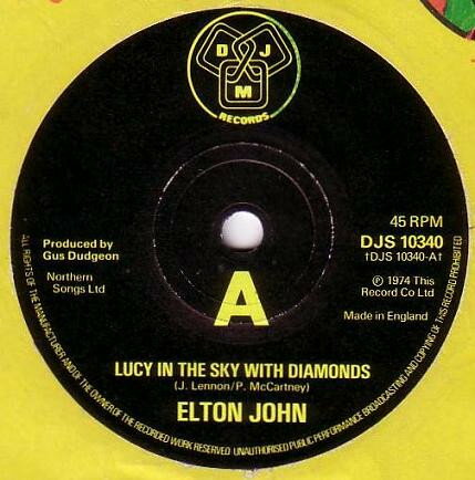 【中古】英7” Elton John Lucy In The Sky With Diamonds DJS10340 DJM Records /00080