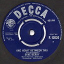 【中古】英7” Dave Berry One Heart Between Two F12020 Decca /00080