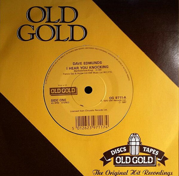 【中古】英7” Dave Edmunds / Sir Douglas Qui I Hear You Knocking / Shes About A Mover OG9711 Old Gold /00080