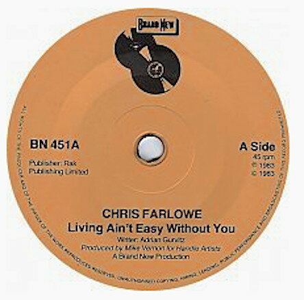 【中古】英7” Chris Farlowe Living Aint Easy Without You BN451 Brand New /00080 【中古】英7” Chris Farlowe Living Aint Easy Without You BN451 Brand New /00080