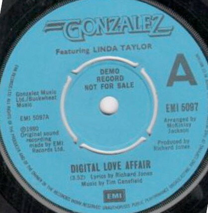 【中古】英7” Gonzalez Digital Love Affair / Disco Cant Go On For Ever EMI5097PROMO EMI プロモ /00080