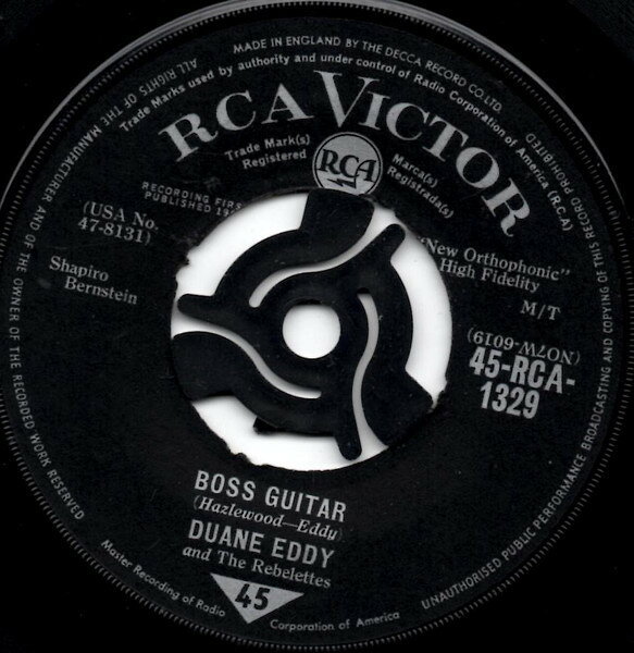 英7” Duane Eddy &amp; The Rebelettes Boss Guitar 45RCA1329 RCA Victor /00080