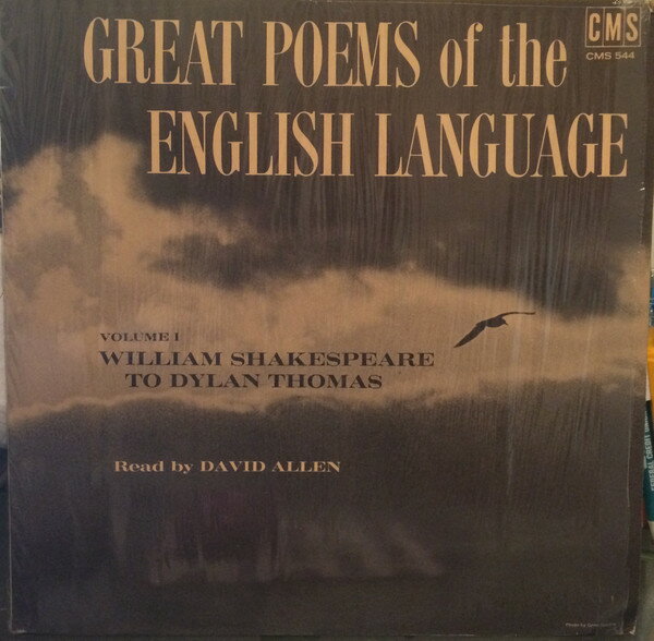 【中古】米LP Various Great Poems Of The English Language Volume I: Willi CMS544 CMS /00260