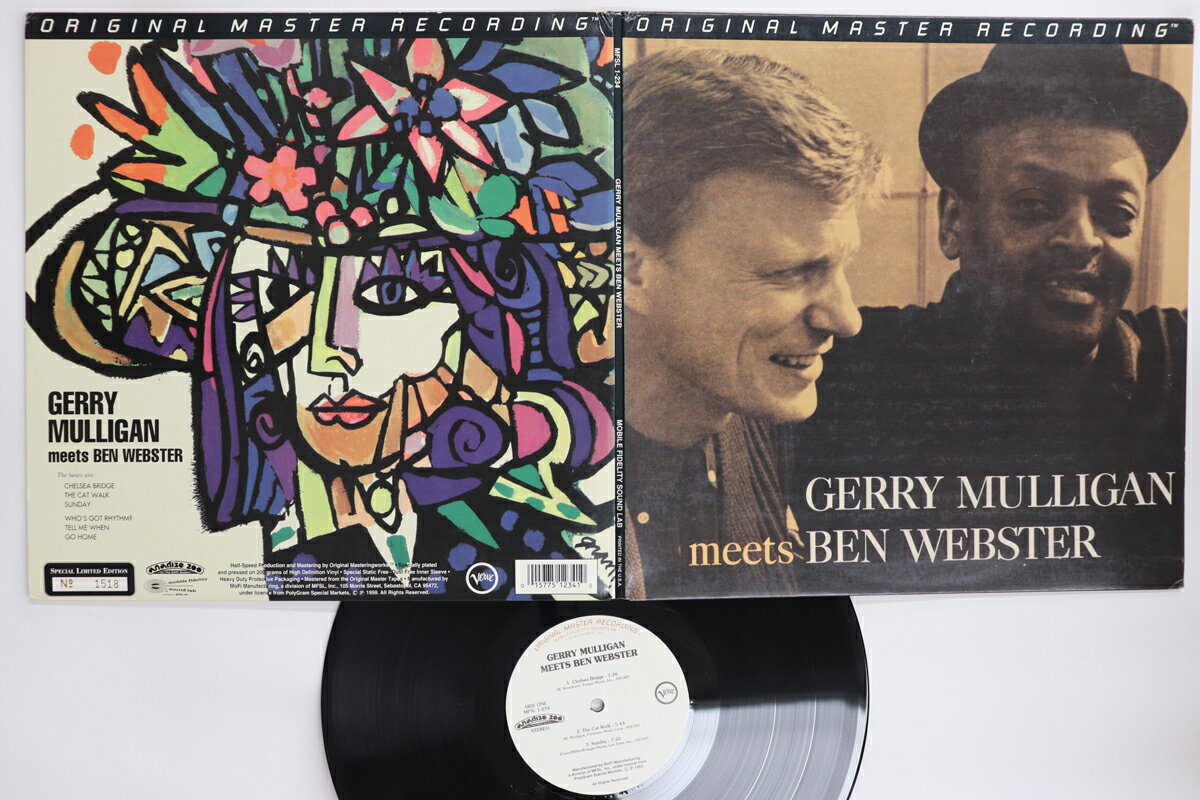 【中古】LP Gerry Mulligan, Ben Webster Gerry Mulligan Meets Ben Webster MFSL1234 US /00400