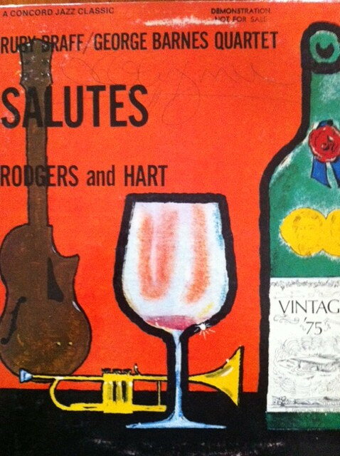 【中古】米LP Ruby Braff, George Barnes Quar Braff/Barnes Quartet Salutes Rodgers And Hart CJ7 CO..