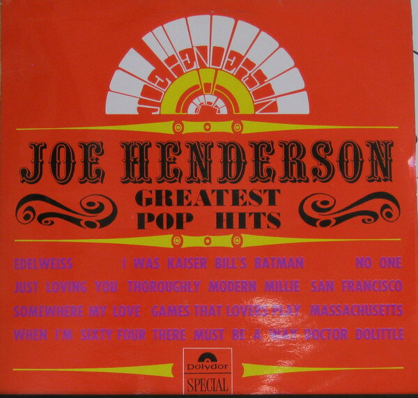 【中古】英LP Joe ”Mr Piano” Henderson Greatest Pop Hits 236220 Polydor /00260