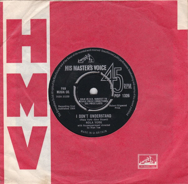 ・アーティスト Nola York ・タイトル I Don't Understand ・レーベル・型番 HIS MASTER'S VOICE POP1326 ・フォーマット 7インチレコード ・コンディション(盤) 可 (VG) ・コンディション(ジャケット) プレインカバー（元ジャケット／カバー無し） ・コンディション(帯) オビなし ・特記事項 【盤に浅い跡】 サンプル画像です。実際の商品の画像ではありません 商品写真はバーコード/カタログ番号に対応したサンプル画像ですので、お送りする商品の画像ではありません。帯やライナーなどの付属品は、特記事項に記載されている場合のみ含まれます。プロモやカラーレコードなどの仕様についても、該当する場合のみ特記事項に記載しています。 【ご購入前に必ずご確認ください】 ・本店サイト(www.recordcity.jp)とは価格、送料が違います ・本店サイト、その他支店のオーダーとは同梱発送できません ・注文確定後に別の注文を頂いた場合、注文同士の同梱は致しかねます。 ・別倉庫から発送しているため、店頭受け渡しは対応しておりません ・一部商品は他の通販サイトでも販売しているため、ご注文のタイミングによっては商品のご用意ができない場合がございます。 ・土日祝日はお休みです 金曜・祝前日9時以降のご連絡またはご入金は、返答または発送が週明け・祝日明けに順次対応となります。 ・ご購入後のキャンセル不可 ご購入後のキャンセルはいかなる理由においてもお受けできません。ご了承の上、ご購入くださいませ。 ・日本郵便(ゆうパック/ゆうメール)によるお届けになります。 ・中古品であることをご理解ください 当ストアでは中古商品を主に販売しております。中古品であることをご理解の上ご購入ください。また、一部商品はRecordCityオンラインストアで試聴可能です。 ・返品について お客様のご都合による返品は一切承っておりません。 表記の内容と実際の商品に相違がある場合、また針飛び等で返品・返金をご希望される場合は、商品の到着後1週間以内にご連絡ください。商品の返送をこちらで確認後、キャンセル・返金を行います。 コンディションVG以下の商品は返品できません。プレイに影響のない表面のこすれ傷、プレス起因のノイズ盤は返品の対象外です。 【コンディション表記】 ・ほぼ新品(M-)(Like New) 完全な新品。未使用。当店ではほぼ使用しません ・非常に良い(EX)(Excellent) 中古盤として美品な状態。わずかな経年を感じるものの傷みを感じさせない、当店基準で最高の状態 ・良い(VG+)(Very Good Plus) 丁寧に扱われた中古品で、軽い使用感がみられる。 ・可(VG)(Acceptable) 使い込まれた中古品で、「良い」よりもさらに使用感がみられる。 ・悪い(VG-)(Bad) 状態が悪いアイテム。使用の保障はなく、再生不可、針飛び、目立つノイズがあるかもしれない。状態によるクレーム不可。返品不可。 ・非常に悪い(G)(Very Bad) 「悪い」よりさらに状態が悪いアイテム。使用の保障はなく、再生不可、針飛び、目立つノイズがあるかもしれない。状態によるクレーム不可。返品不可。 ・ジャンク(Fair)(Junk/Fair) 割れている、反っている、水ダメージがある、カビ、ジャケットが分離している、ひどい書き込み、ひどい擦れなど最低の状態。使用の保障はなく、再生不可、針飛び、目立つノイズがあるかもしれない。状態によるクレーム不可。返品不可。 ・ジャンク(Poor)(Junk/Poor) 割れている、反っている、水ダメージがある、カビ、ジャケットが分離している、ひどい書き込み、ひどい擦れなど最低の状態。使用の保障はなく、再生不可、針飛び、目立つノイズがあるかもしれない。状態によるクレーム不可。返品不可。