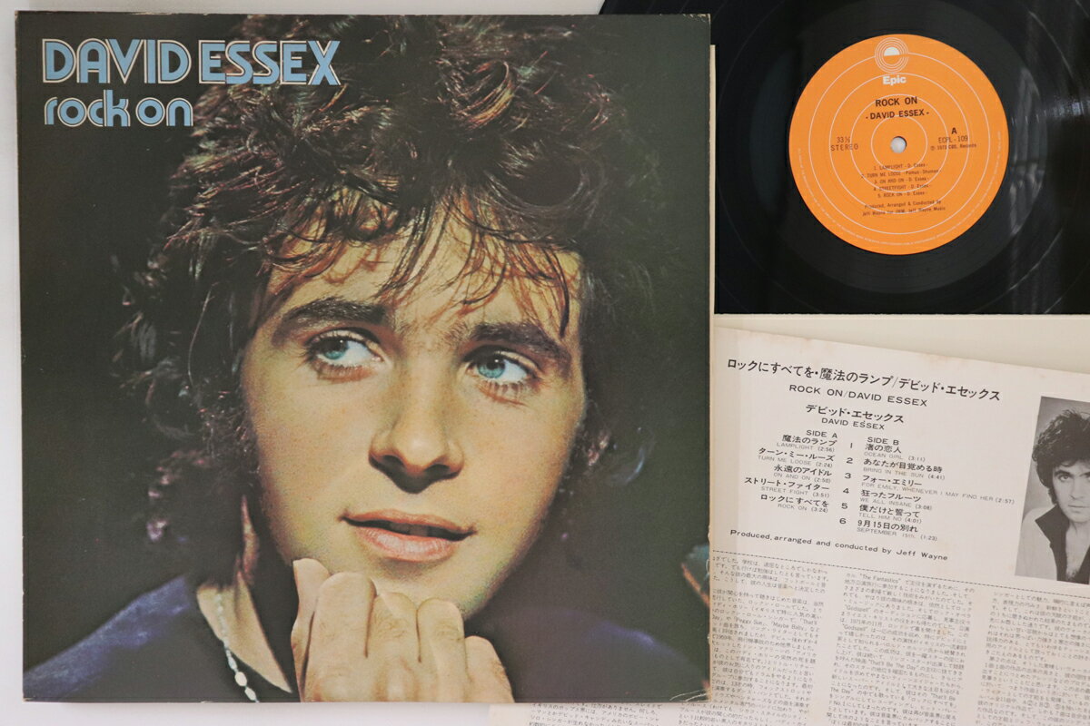 【中古】LP David Essex Rock On ECPL109PROMO EPIC プロモ /00260