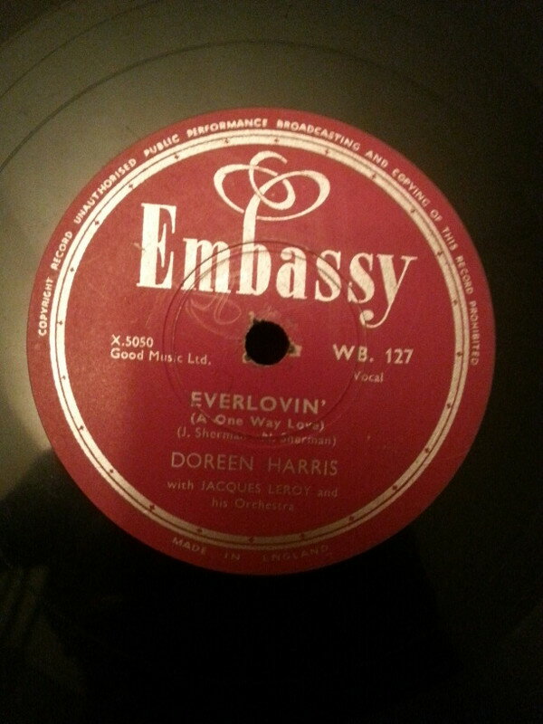 【中古】英78RPM/SP Doreen Harris Everlovin / Softly, Softly WB127 EMBASSY /00500