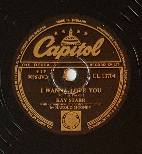 【中古】英78RPM/SP Kay Starr I Wanna Love You / Two Brothers CL13704 CAPITOL RECORDS /00500