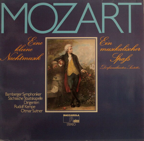 【中古】独LP Mozart, Bamberger Symphoniker Eine Kleine Nachtmusik / Ein Musikalischer Spas ≫D 85254ZK Baccarola Auslese /00260