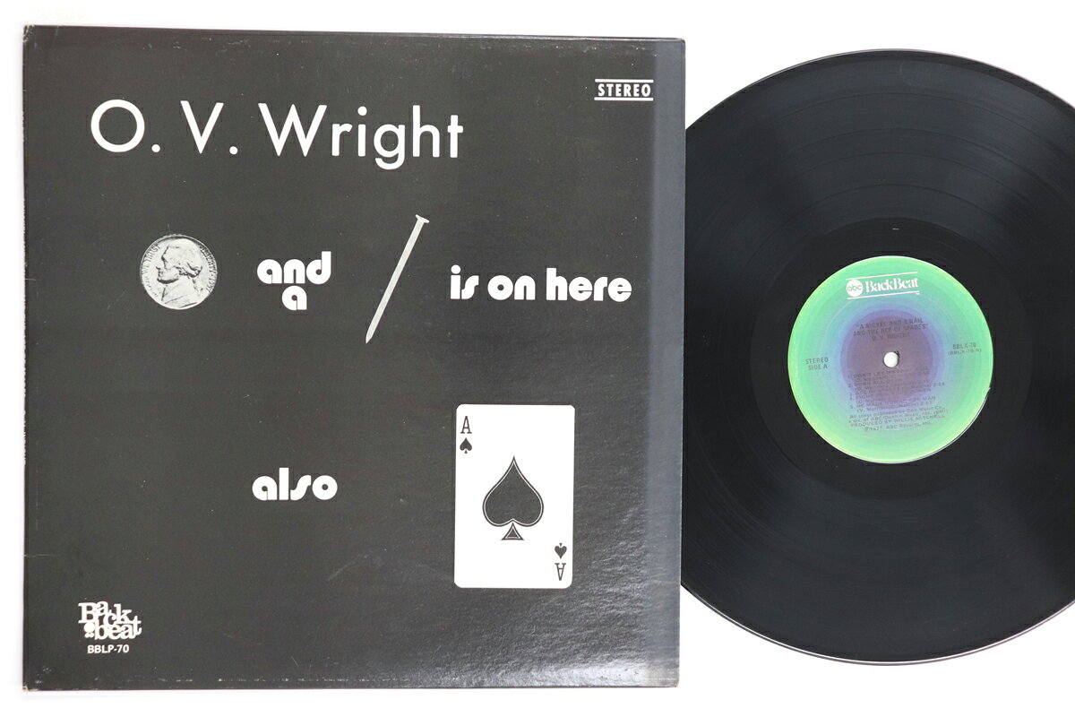 【中古】米LP O.v. Wright A Nickel &amp; A Nail &amp; The Ace Of Spades BBLP70 BACK BEAT /00260