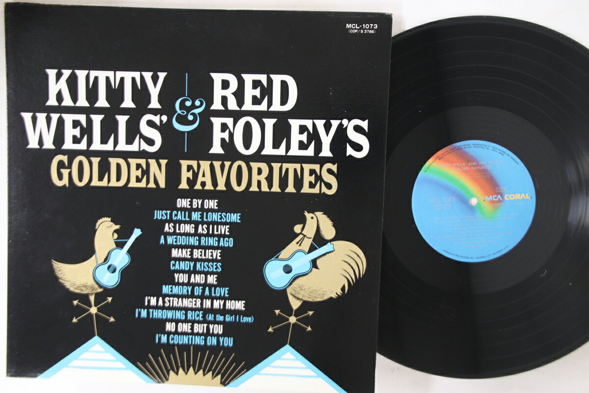 LP Kitty Wells &amp; Red Foleys Golden Favorites MCL1073 MCA CORAL /00260