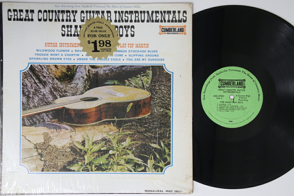 [중고] LP Shady Oak Boys Great Country Guitar Instrumental MGC29502 CUMBERLAND US /00260