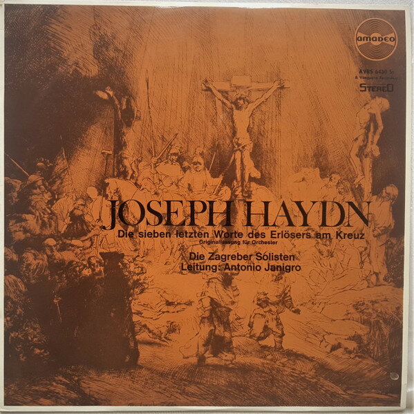 【中古】独LP Joseph Haydn, Antonio Janigro, Die Sieben Letzten Worte Des Erlosers Am Kreuz AVRS6..
