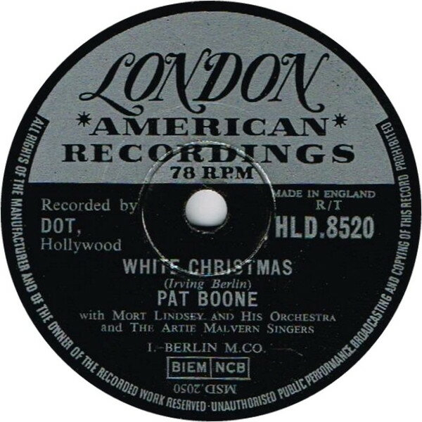【中古】英78RPM/SP Pat Boone, Mort Lindsey & His White Christmas / Jingle Bells HLD8520 LONDON /00500