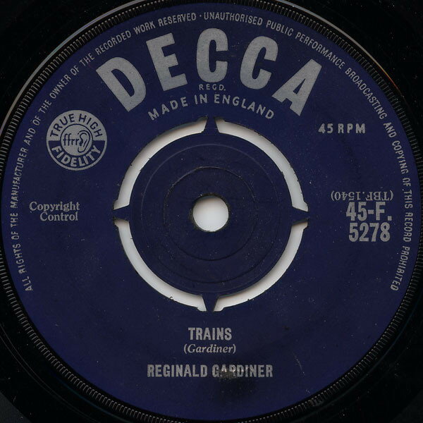 【中古】英7” Reginald Gardiner Trains 45F5278 Decca /00080