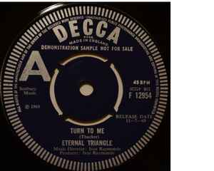 【中古】英7” Eternal Triangle Turn To Me / Windows F12954PROMO Decca プロモ /00080