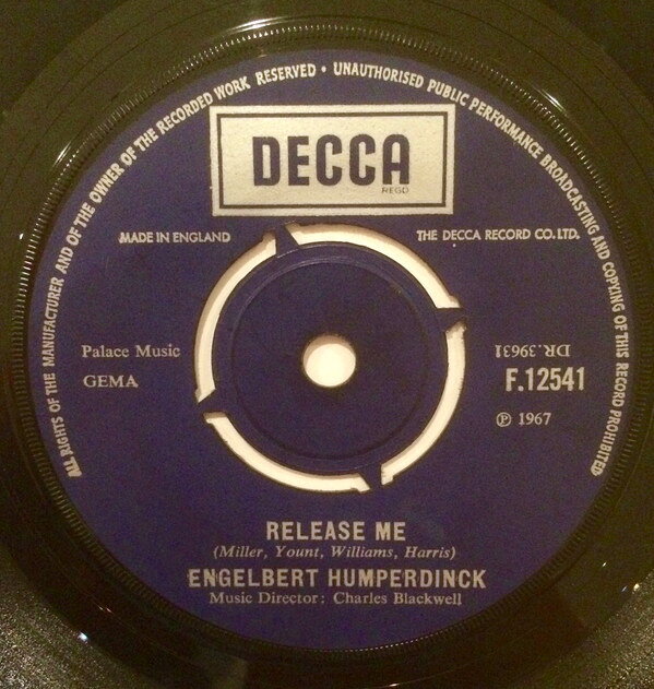 7” Engelbert Humperdinck Release Me F12541 Decca /00080