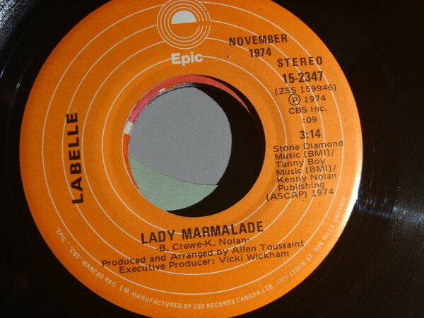 【中古】加7” LaBelle Lady Marmalade / What Can I Do For You? 152347 Epic /00080