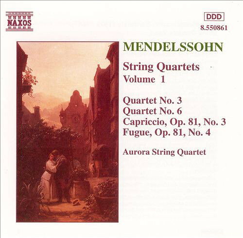 【中古】CD Aurora String Quartet Mendelssohn - String Quartets Vol. 1 8550861 NAXOS /00110