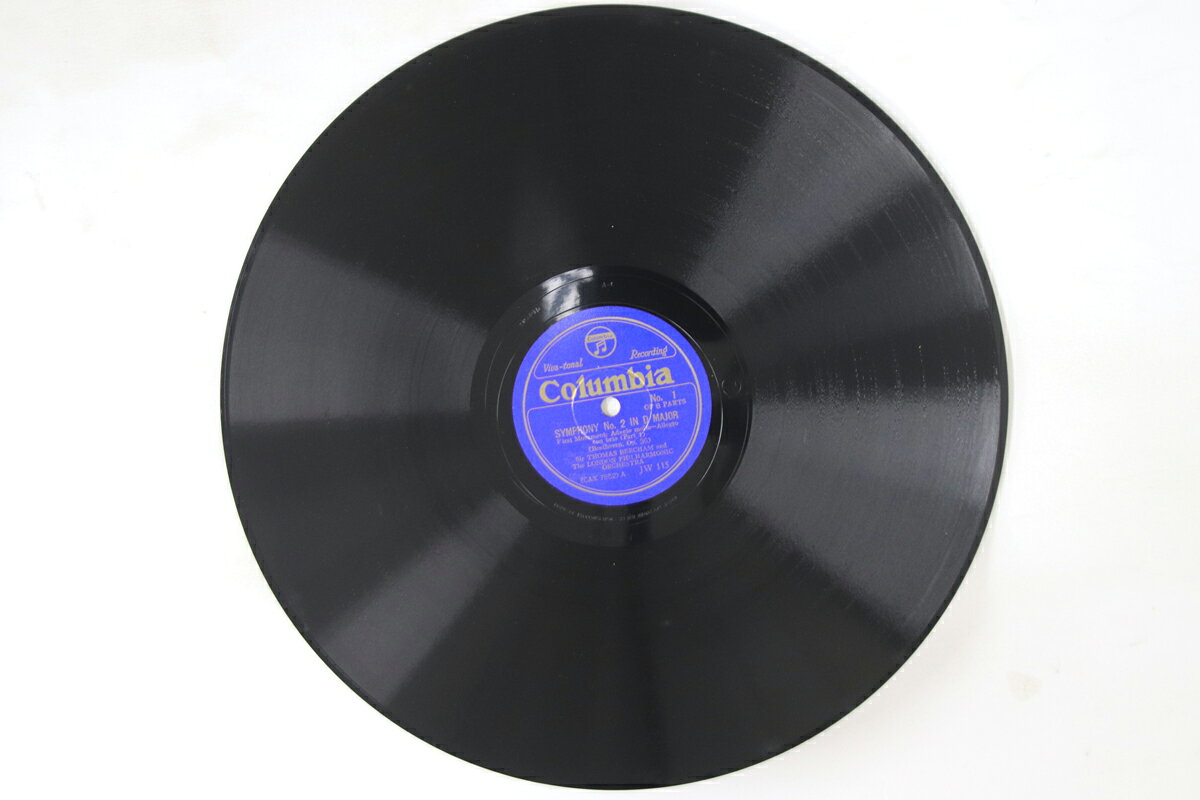 【中古】78RPM/SP Thomas Beechan Symphony No 2 In D Major JW115 COLUMBIA 12” /00610