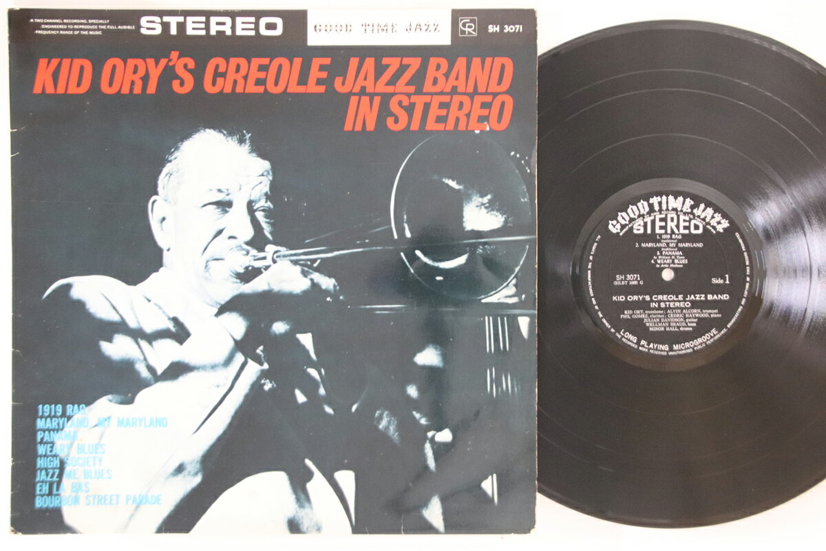 【中古】LP Kid Ory Kid Orys Creole Jazz Band In Stereo SH3071 GOOD TIME JAZZ Japan /00260