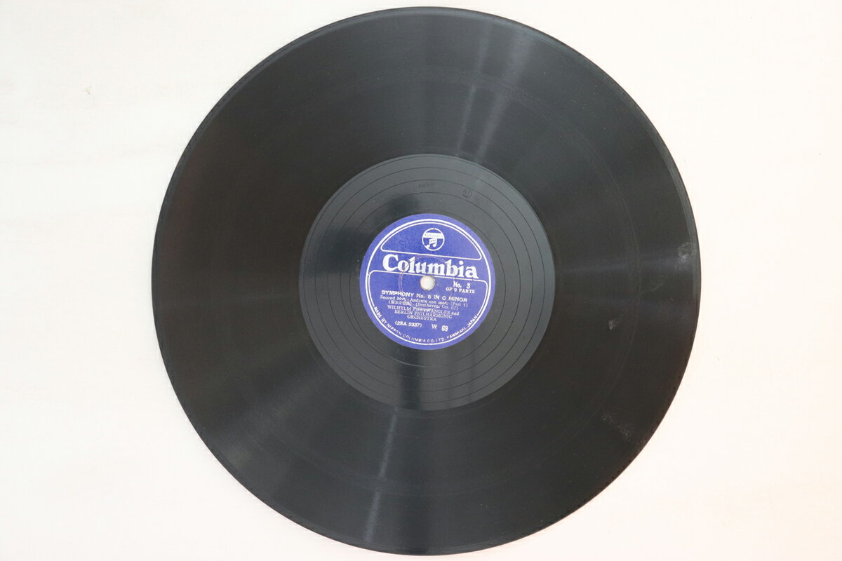 【中古】78RPM/SP Wilhelm Furtwangler, Berlin Ph Symphony No.5 In C Minor (Beethoven) No.3 / No.4 W69 COLUMBIA 12” /00500