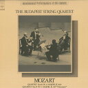 【中古】LP Mozart, Budapest String Quarte Quartet No.18 In A Major, K.464 / Quartet No.19 In SOCU41 CBS/SONY /00260