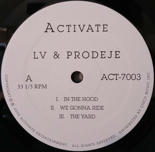 【中古】12” LV / Prodeje In The Hood / We Gonna Ride (The Playground-EP) ACT7003 Activate Entertainme /00250 【中古】12” LV / Prodeje In The Hood / We Gonna Ride (The Playground-EP) ACT7003 Activate Entertainme /00250
