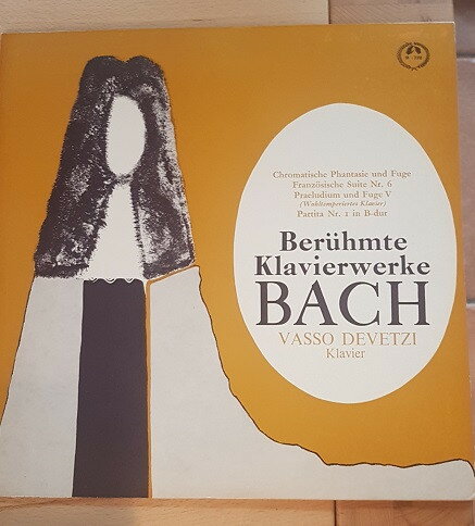 【中古】独LP Bach, Vasso Devetzi Beruhmte Klavierwerke M2310 Musical Masterpiece /00260