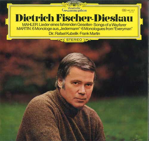 【中古】LP Dietrich Fischer-Dieskau, Berl マーラー : さすらう若人の歌 / マルタン : 「イェーダ MG1017 DEUTSCHE GRAMMOPHON /00260